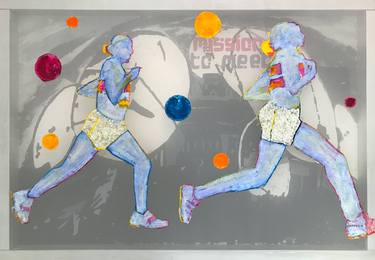 Original Expressionism Sports Paintings by Hester van Dapperen