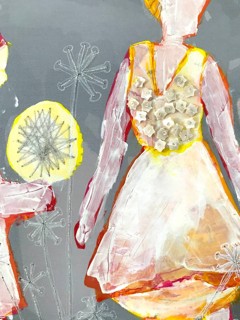 Original Conceptual People Painting by Hester Van Dapperen