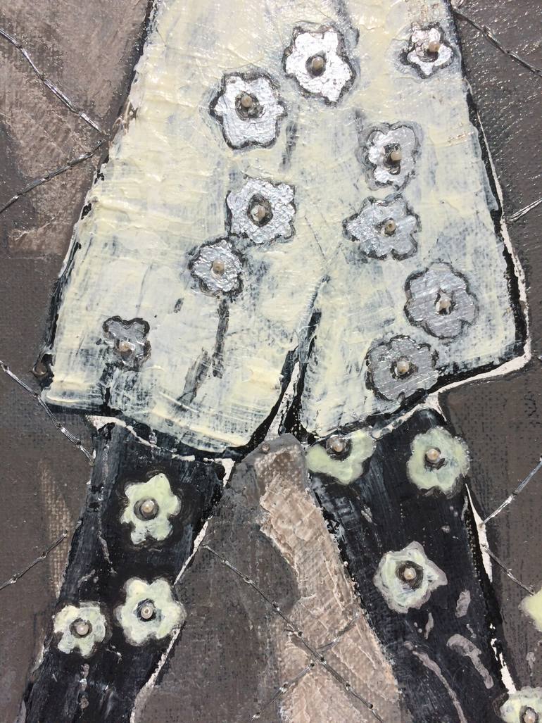 Original Conceptual Political Painting by Hester Van Dapperen