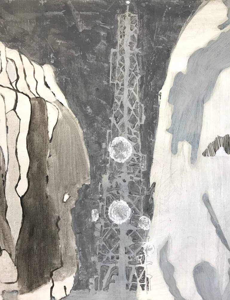 Original Conceptual People Painting by Hester Van Dapperen