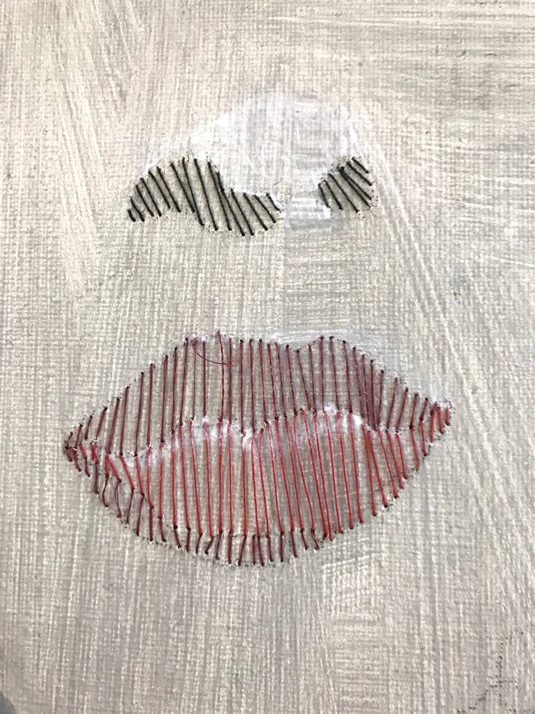 Original Conceptual People Painting by Hester Van Dapperen