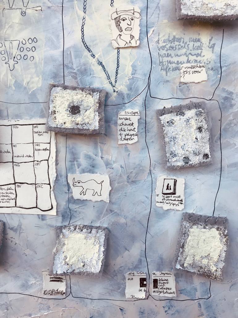 Original Conceptual Travel Painting by Hester Van Dapperen