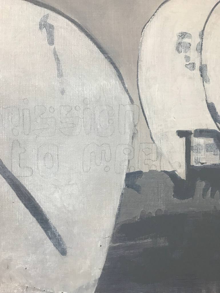 Original Conceptual Sports Painting by Hester Van Dapperen