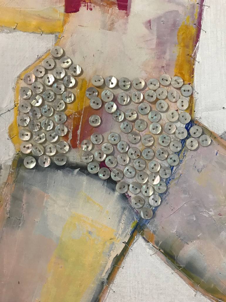 Original Conceptual Sports Painting by Hester Van Dapperen