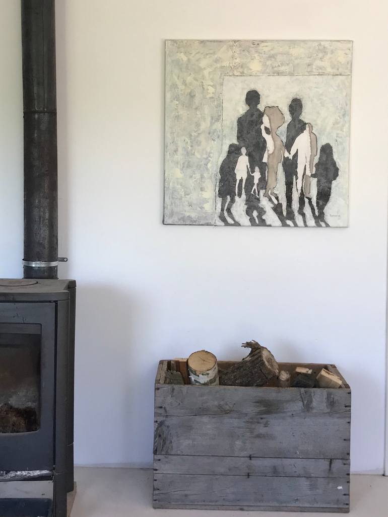 Original Conceptual People Painting by Hester Van Dapperen