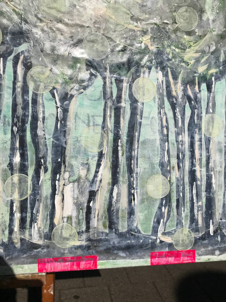 Original Conceptual Landscape Painting by Hester Van Dapperen