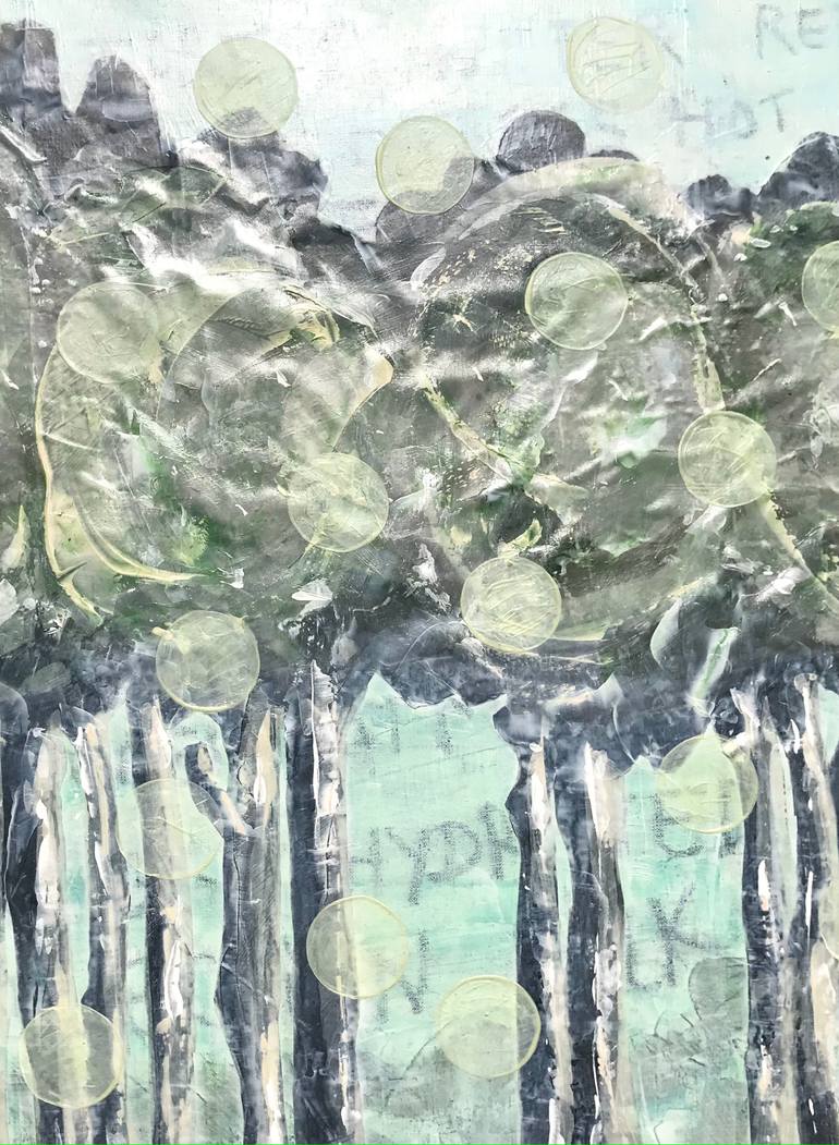 Original Conceptual Landscape Painting by Hester Van Dapperen