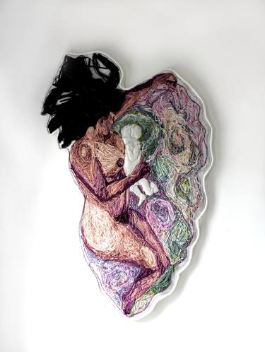 Original Body Mixed Media by Louise Riley