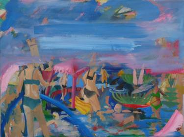 Original Expressionism People Paintings by Deirdre Burke