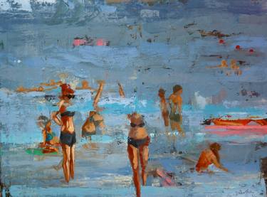 Print of Expressionism Beach Paintings by Deirdre Burke