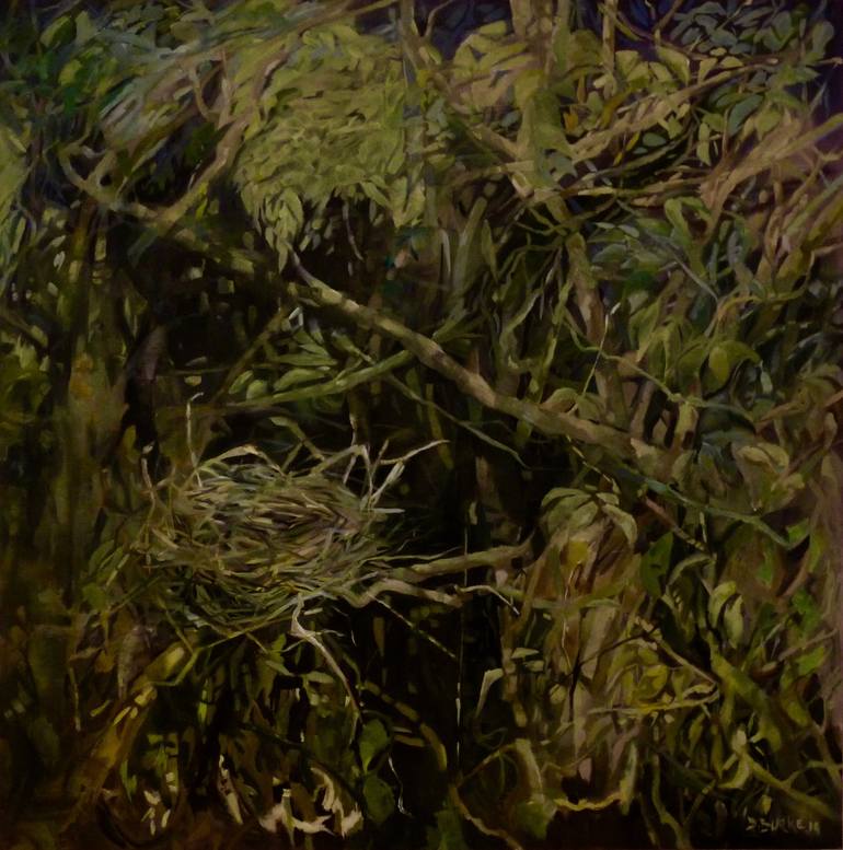Original Expressionism Landscape Painting by Deirdre Burke