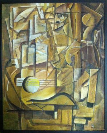 Print of Cubism Performing Arts Paintings by William Wright