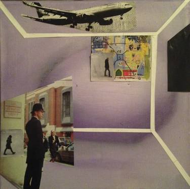 Print of Surrealism Aeroplane Collage by William Wright