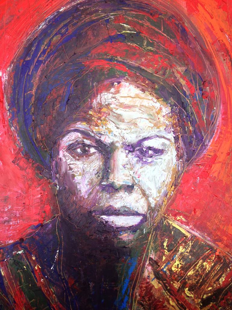 Nina Simone Portrait Painting by William Wright | Saatchi Art