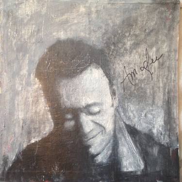 Amos Lee portrait signed by Amos and artist thumb
