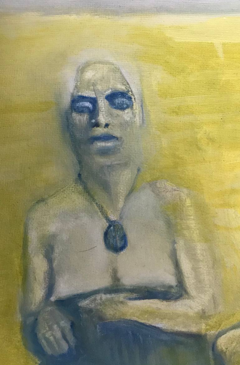 Original Expressionism People Painting by William Wright
