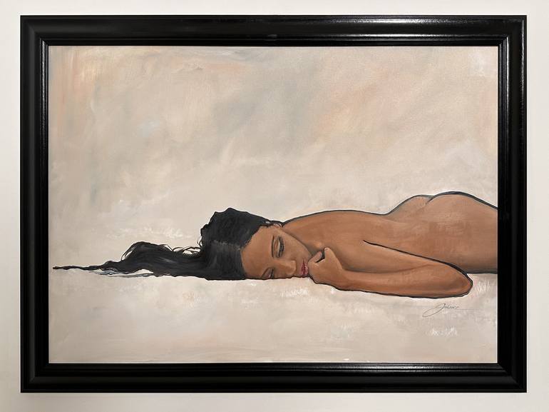 Original Fine Art Nude Painting by Franz Pagot