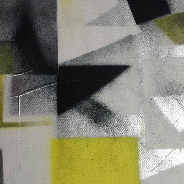Original Abstract Geometric Painting by Viviane Fallah