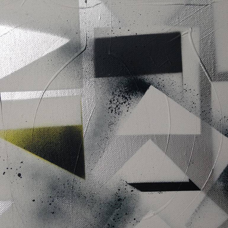 Original Abstract Geometric Painting by Viviane Fallah