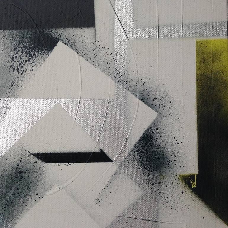 Original Abstract Geometric Painting by Viviane Fallah