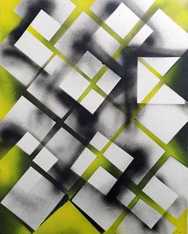 Print of Geometric Paintings by Viviane Fallah