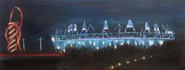 Olympic Stadium by night thumb