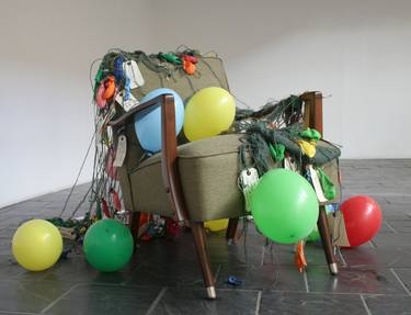 Peninsula 2009-10 medium: mixed media: chair, balloons, string, paper tags. thumb