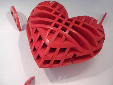 Heart: Dimensions Variable, 2005, 120 x 120 x 70 cm, 30mm super wood SOLD  thumb