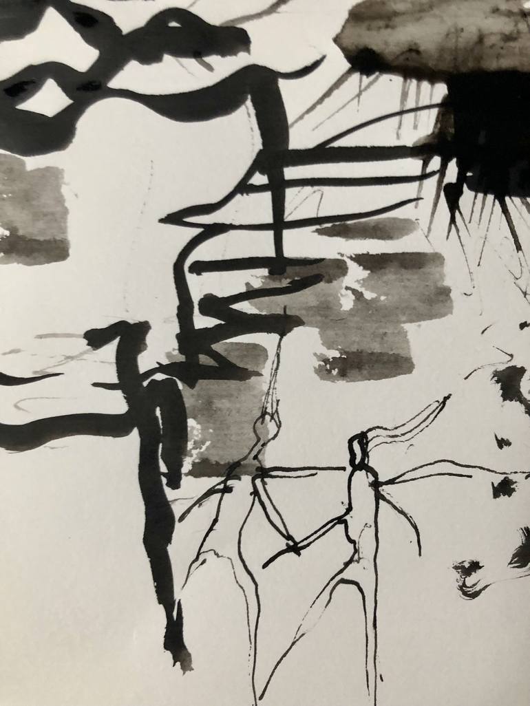 Original Abstract Drawing by Konrad Biro