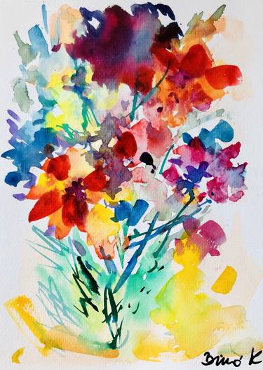 Print of Floral Paintings by Konrad Biro