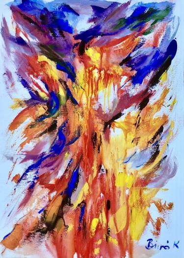 Print of Expressionism Abstract Paintings by Konrad Biro