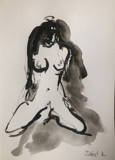 Print of Nude Drawings by Konrad Biro