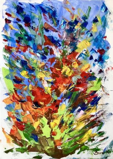 Print of Expressionism Abstract Paintings by Konrad Biro
