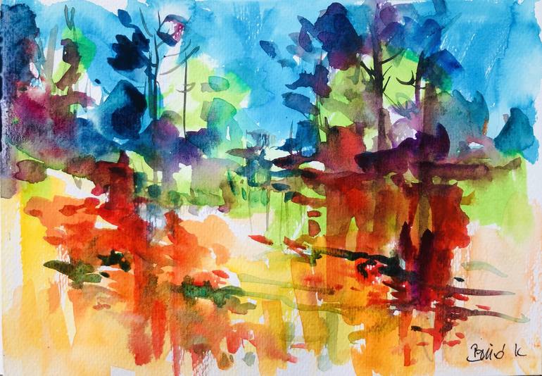 Landscape study Painting by Konrad Biro | Saatchi Art