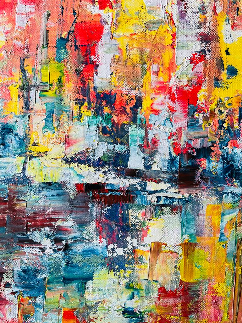 Original Abstract Landscape Painting by Konrad Biro