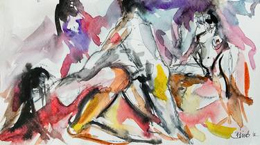 Original Figurative Erotic Paintings by Konrad Biro