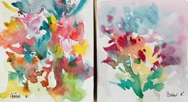 Flowers (2 watercolor for one price ) thumb