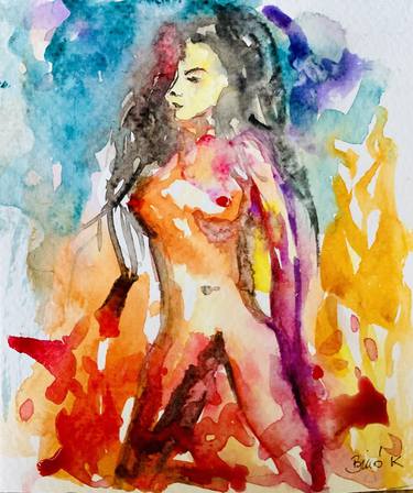 Print of Contemporary Nude Paintings by Konrad Biro