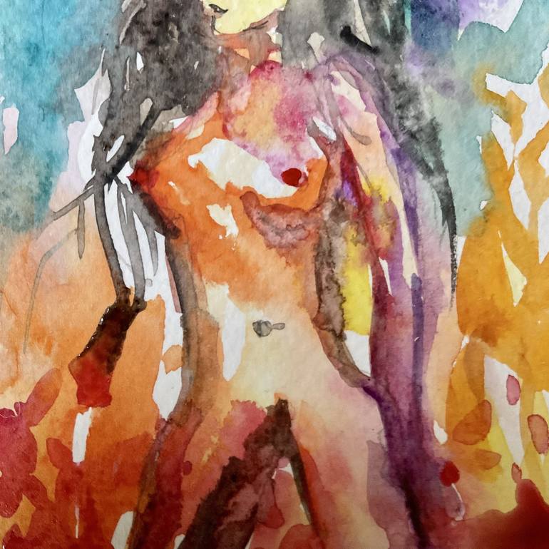 Original Contemporary Nude Painting by Konrad Biro