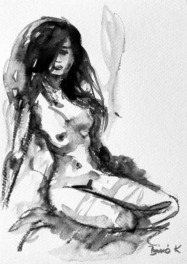 Original Nude Drawings by Konrad Biro