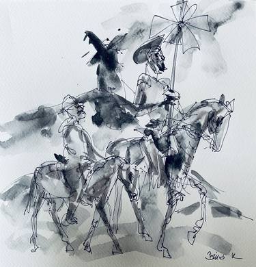 Original Expressionism Culture Drawings by Konrad Biro