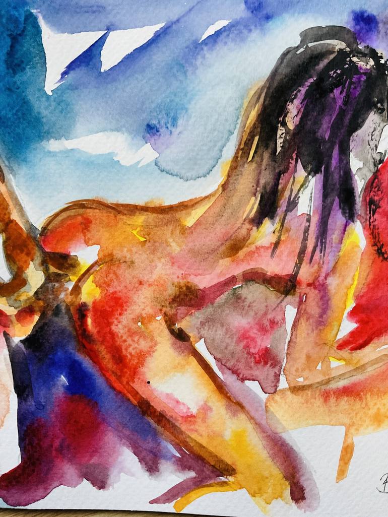 Original Contemporary Erotic Painting by Konrad Biro