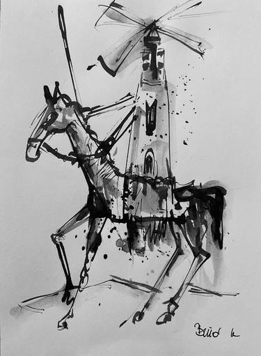 Original Expressionism Culture Drawings by Konrad Biro