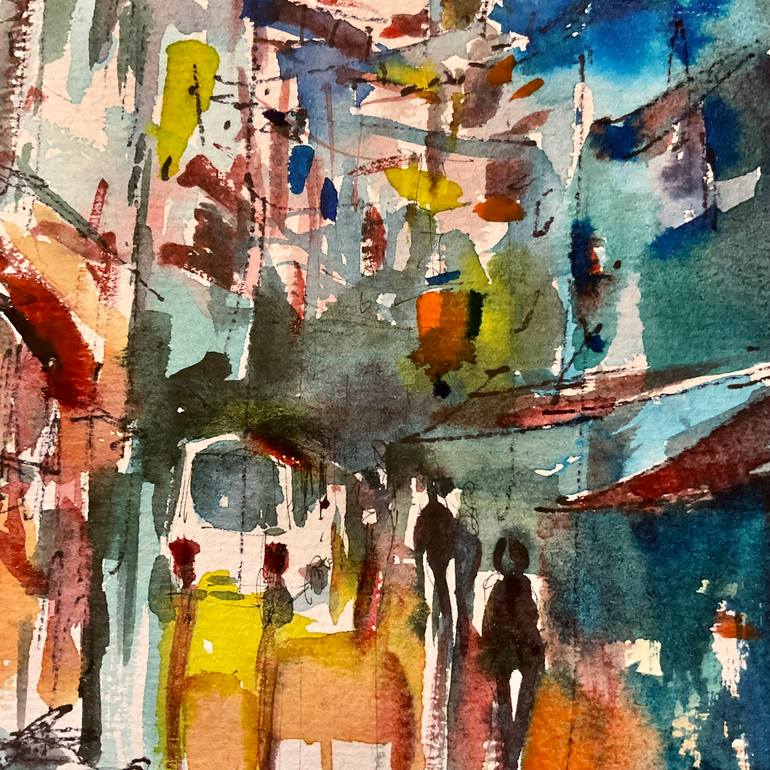 Original Contemporary Architecture Painting by Konrad Biro