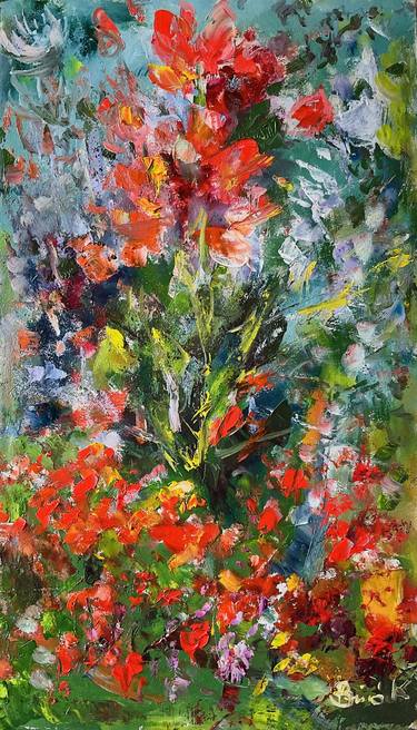 Original Floral Paintings by Konrad Biro