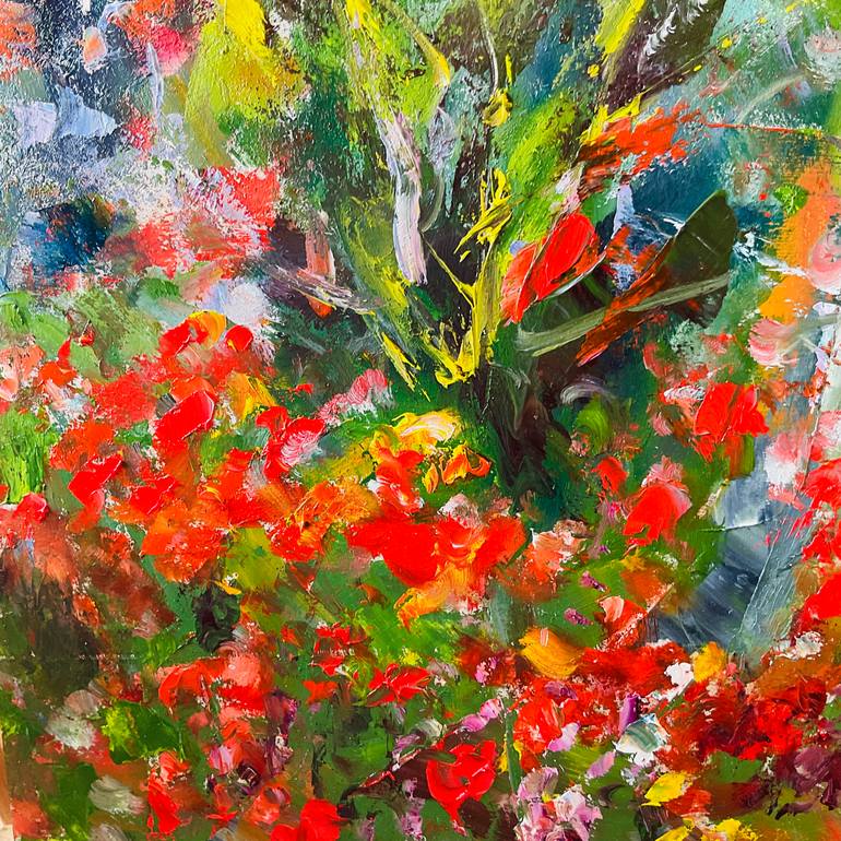 Original Contemporary Floral Painting by Konrad Biro