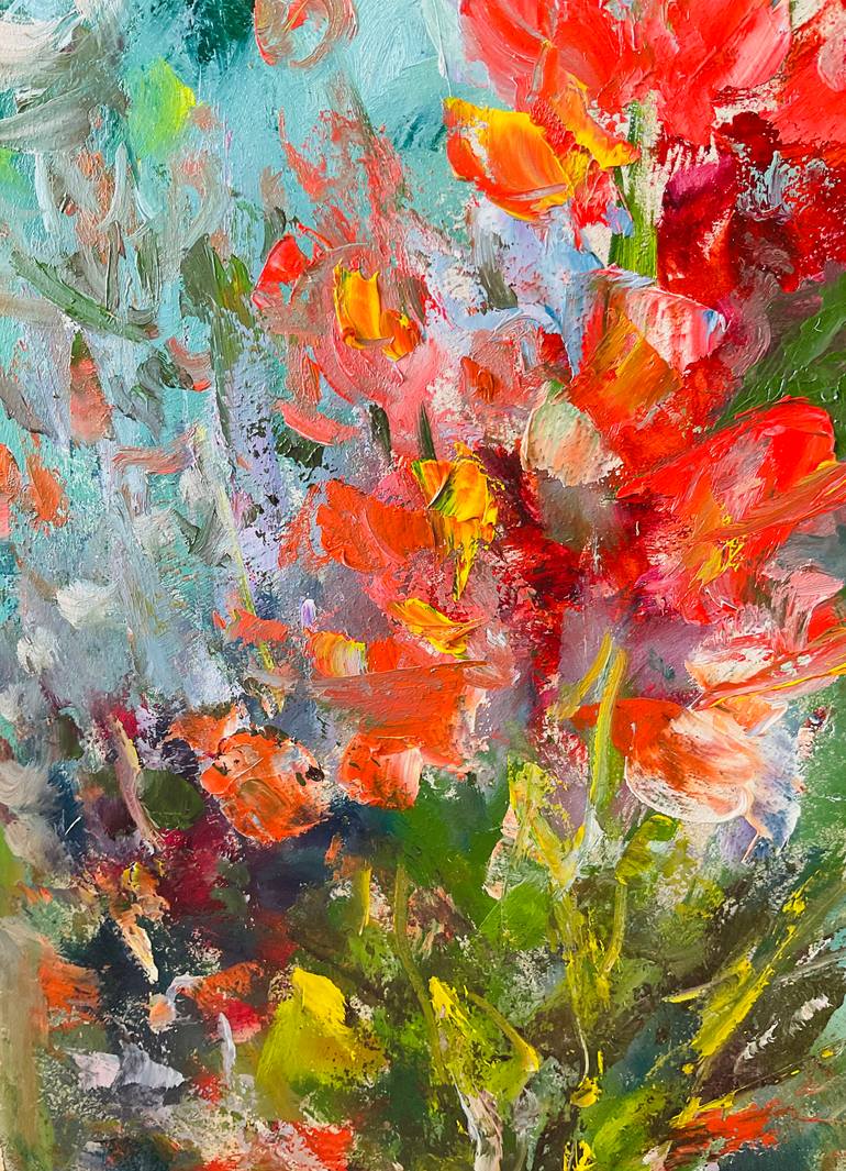 Original Contemporary Floral Painting by Konrad Biro