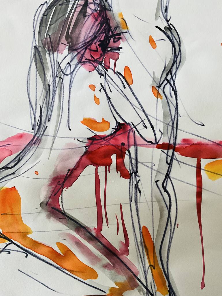 Original Contemporary Erotic Mixed Media by Konrad Biro