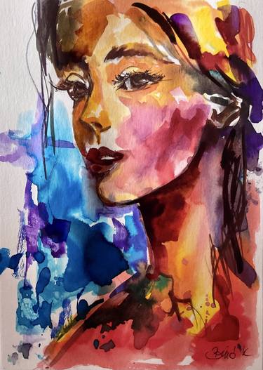 Original Fine Art Portrait Paintings by Konrad Biro