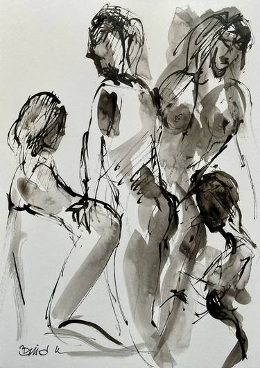 Original Erotic Drawings by Konrad Biro